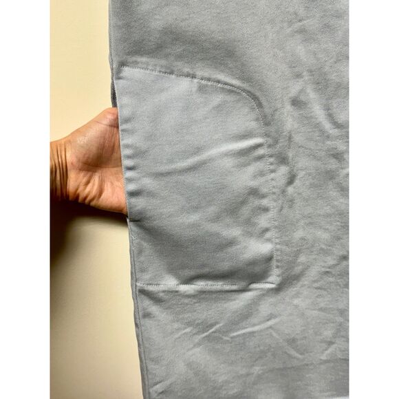 LACAUSA Revolve Denim Lace Up Dress in Rain, Sz M - Picture 6 of 11